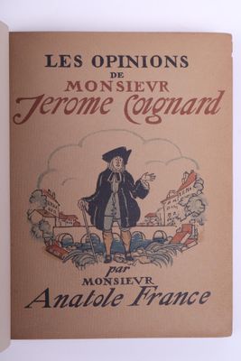 [SAUVAGE] FRANCE (Anatole) Les opinions de Monsieur Jérôme C…