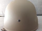 a helmet that is sitting on a couch