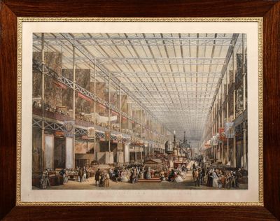 The Great Exhibition of All Nations, 1851, vue intérieure du…