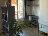 an image of a living room with a plant in the corner