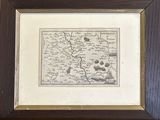 a picture of a picture of a map in a frame