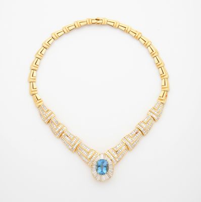 Collier en or jaune géométrique - Bijoux d'exception