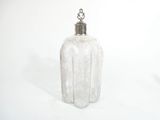 an image of a clear glass bottle with a silver lid