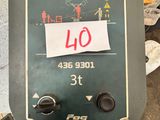 a machine that has a sign on the side of it