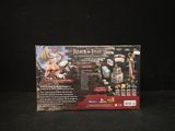 the back of a box with a picture of a woman on it