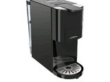 an image of a black coffee maker on a white background
