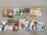 beaucoup de livres sur la table