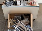 a box full of items that are sitting on the floor