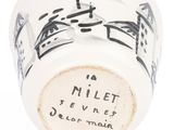 an image of a close up of a cup with writing on it