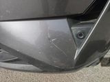 a close up of the front bumper of a car
