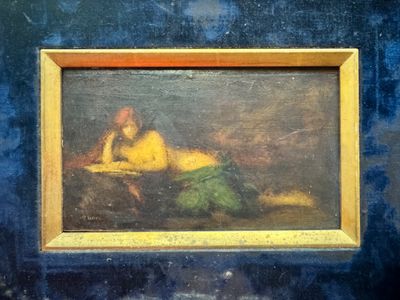 une image d'un tableau représentant une femme allongée sur un lit