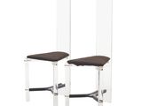 paire de chaises « Lucine Lucine Lucine » avec assise en velours noir