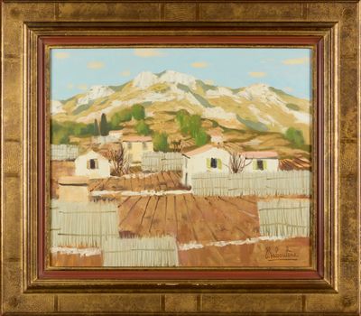 Eugène BABOULÈNE (1905-1994). « Jardin des Carqueiranne, sep… - Photo 1