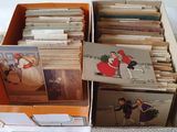 a lot of cards in a box on a table