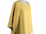 a close up of a mannequin mannequin wearing a yellow top