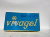 a blue and gold sign with the word vimagel on it