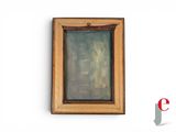 an image of a painting hanging on a wall next to a white wall