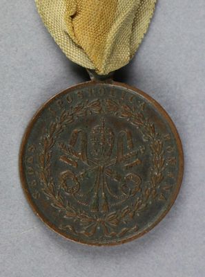 VATICAN Médaille du Siège de Rome (1849).