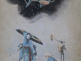 a picture of a painting on the wall of a building