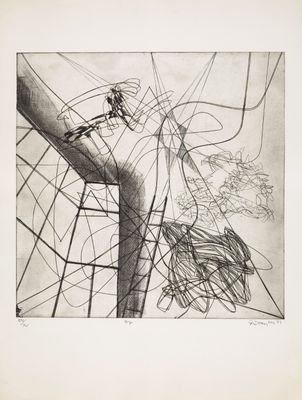 an image of a drawing of a bird sitting on a pole
