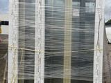a large window that is sitting on a pallet