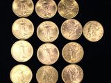 a lot of coins that are on a black surface