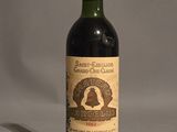 a bottle of wine that is sitting on a table