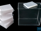 several pieces of plastic are stacked on top of each other