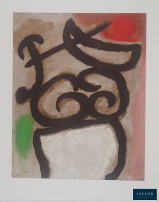 an image of a picture of a painting on a wall