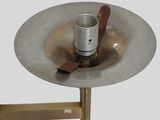 an image of a lamp that is on a table