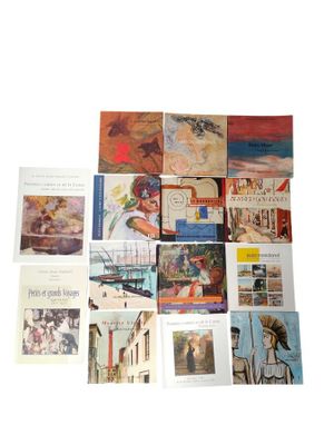 Réunion de 14 catalogues d'expositions de la Galerie A.