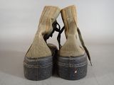 a pair of shoes that are sitting on a table