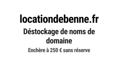 Nom de domaine locationdebenne.