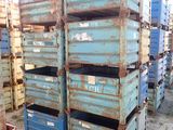 a stack of crates that are stacked on top of each other