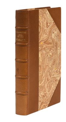 an image of a brown book with a gold cover