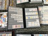 many different types of stamps on the table