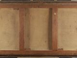 an image of a painting of a wooden box with a painting on it