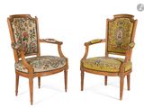 paire de chaises « faute » de style Louis XVI