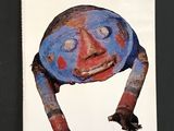 la couverture du livre *Nouvelles de l'art* de Jean Gutratt, sur laquelle figure l'image d'un visage bleu et rouge