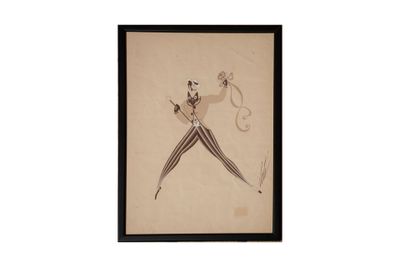 une image représentant le dessin d'une femme avec un chat sur la tête