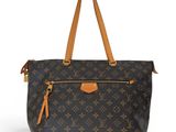 louis vuitton monogram canvas and leather tote bag