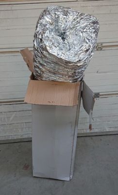 Conduit flexible souple L 10m algaine alu calorifugé M0 M1 d…