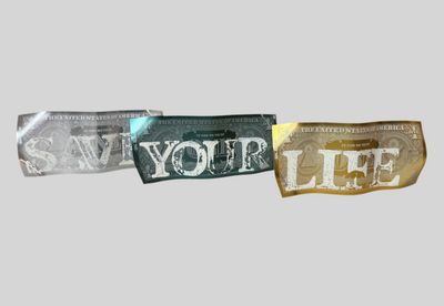 two pieces of paper with the words save your life written on them