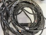 a bunch of wires that are tangled up on a table
