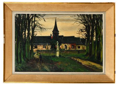 Gaston SÉBIRE (1920-2001) Église d’Ymarre