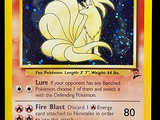une carte Pokémon sur laquelle figure l'image d'un cheval blanc