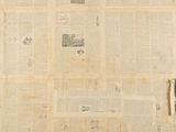 a large piece of newspaper on the floor of a room