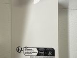 a white box that has a black and white label on it