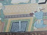 a picture of a painting on the wall of a building