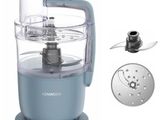 a food processor with a blender attachment on it